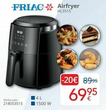 Eldi Friac airfryer hl3515 aanbieding