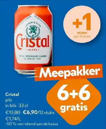 OKay Cristal pils in blik aanbieding