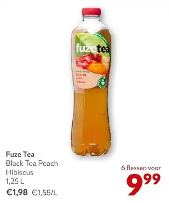 OKay Fuze Tea Black Tea Peach Hibiscus aanbieding