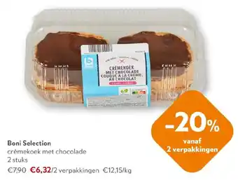 OKay Boni Selection crèmekoek met chocolade aanbieding