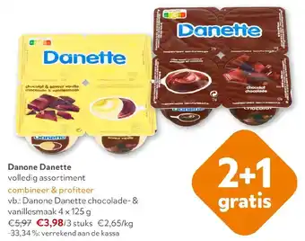 OKay Danone Danette volledig assortiment aanbieding