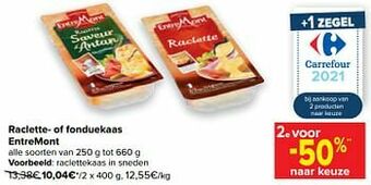 Carrefour Raclettekaas aanbieding