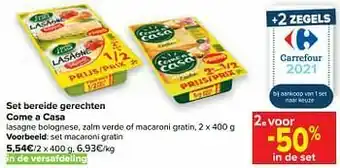 Carrefour Set macaroni gratin aanbieding