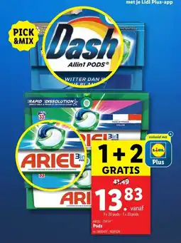 Lidl Ariel  dash pods aanbieding