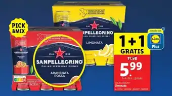 Lidl San pellegrino limonade aanbieding