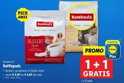 Lidl Rombouts koffiepads aanbieding