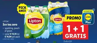 Lidl Lipton ice tea zero aanbieding