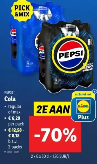 Lidl Pepsi cola aanbieding