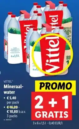 Lidl Vittel mineraal water aanbieding