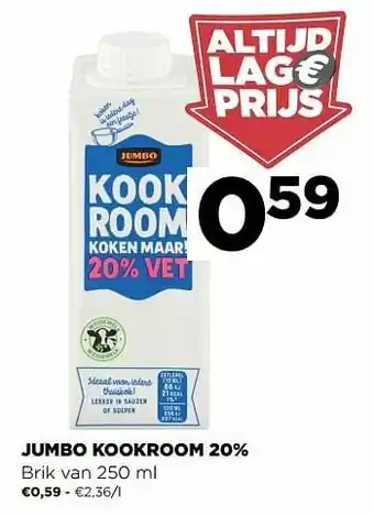 Jumbo Jumbo kookroom aanbieding