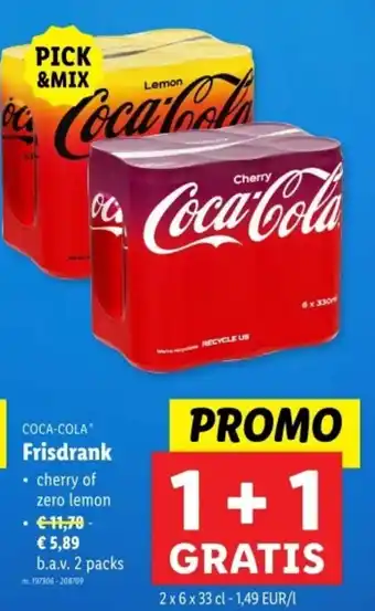 Lidl Coca cola frisdrank aanbieding