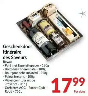 Intermarché Geschenkdoos itinéraire des saveurs aanbieding