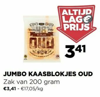 Jumbo Jumbo kaasblokjes oud aanbieding