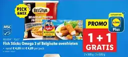 Lidl Belviva iglo fish sticks omega 3 of belgische ovenfrieten aanbieding