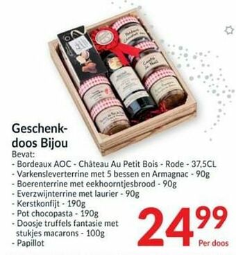 Intermarché Geschenkdoos bijou aanbieding