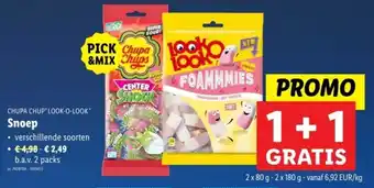 Lidl Chupa chup look-o-look snoep aanbieding