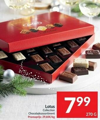 Intermarché Lotus collection chocoladeassortiment aanbieding