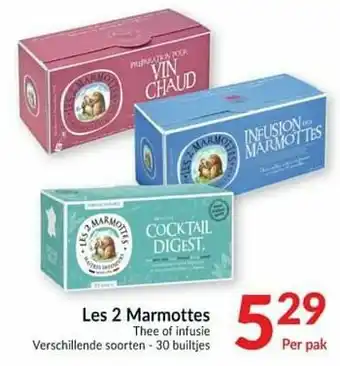 Les 2 marmottes thee of infusie
