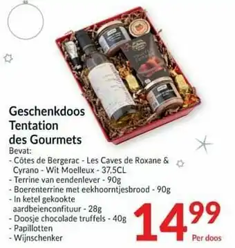 Intermarché Geschenkdoos tentation des gourmets aanbieding