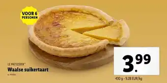 Lidl Le patissier waalse suikertaart aanbieding