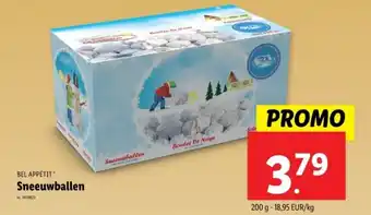 Lidl Bel appétit sneeuwballen aanbieding