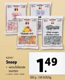 Lidl Kathy snoep aanbieding