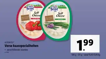 Lidl Alpenfest verse kaasspecialiteiten aanbieding