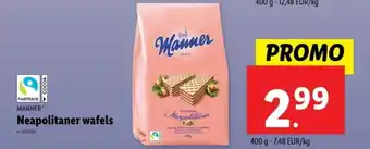 Lidl Manner neapolitaner wafels aanbieding