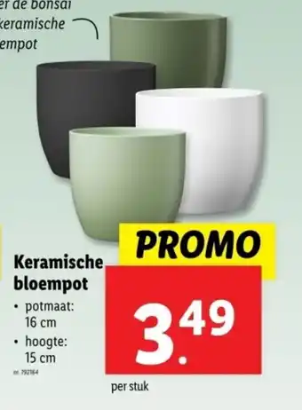 Lidl Keramische bloempot aanbieding