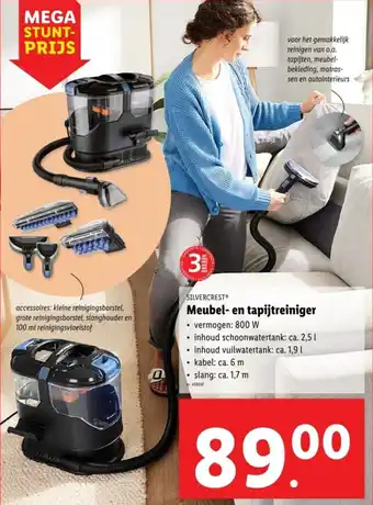 Lidl Silvercrest meubel en tapijtreiniger aanbieding