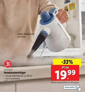 Lidl Silvercrest handstoomreiniger aanbieding