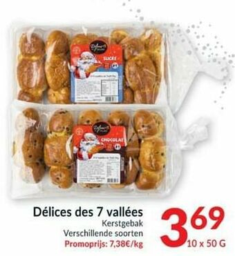 Intermarché Délices des 7 vallées kerstgebak aanbieding
