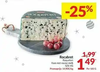 Rocabret roquefort kaas met rauwe melk