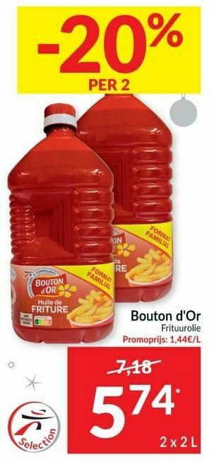 Intermarché Bouton d`or frituurolie aanbieding