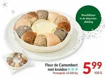 Intermarché Fleur de camembert met kruiden aanbieding
