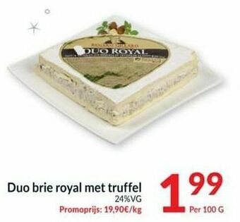 Intermarché Duo brie royal met truffel aanbieding