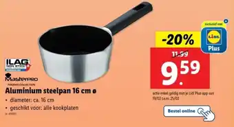 Lidl Aluminium steelpan aanbieding