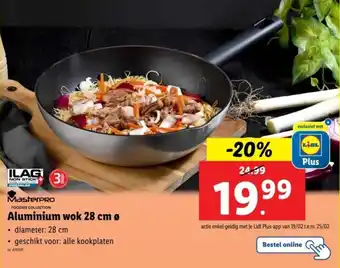 Lidl Aluminium wok aanbieding