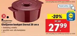 Lidl Gietijzeren kookpot Eternal aanbieding