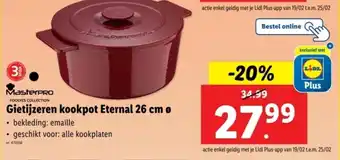 Lidl Gietijzeren kookpot Eternal aanbieding