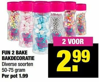 Big Bazar Fun 2 bake bakdecoratie aanbieding