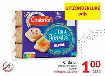 Intermarché Chabrior vierkante toastjes natuur aanbieding