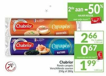 Intermarché Chabrior ronde canapés aanbieding