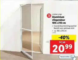 Lidl Livarno home aluminium vliegendeur aanbieding