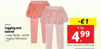 Lidl Lupilu legging met tulerok aanbieding