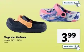 Lidl Clogs voor kinderen aanbieding