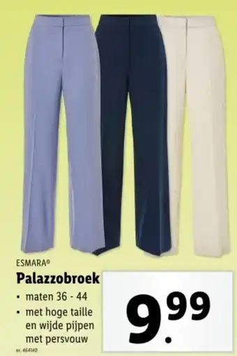 Lidl Esmara palazzobroek aanbieding