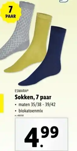 Lidl Esmara sokken aanbieding