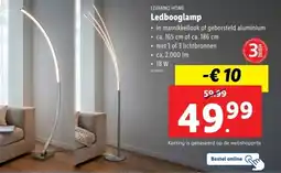 Lidl Livarno home ledbooglamp aanbieding