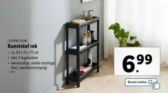 Lidl Livarno home kunststof rek aanbieding